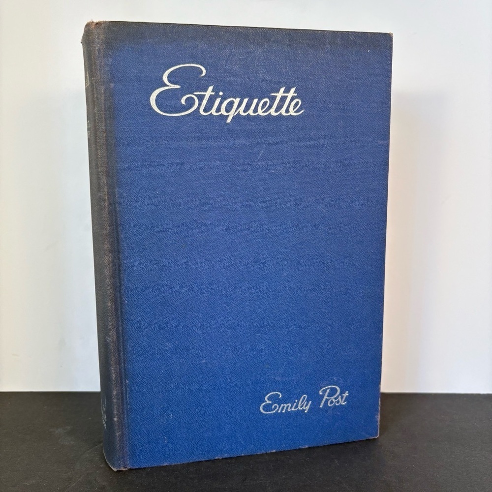 Vintage Etiquette by Emily Post 1950 Edition Hardcover Book Illustrated